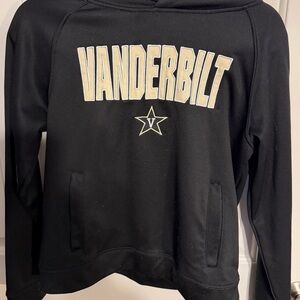 Stadium Athletics Black Hoodie with Cream Lettering